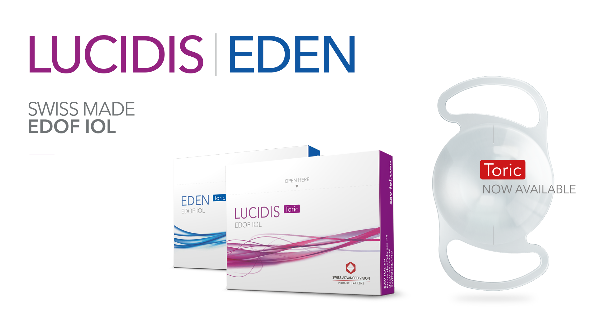 Launch of Toric EDOF IOLs